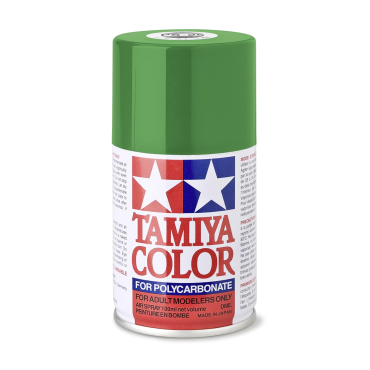 TINTA ACRÍLICA EM SPRAY PARA BOLHAS DE POLICARBONATO VERDE BRILHANTE PS-25 LATA 100ML TAMIYA TAM 86025
